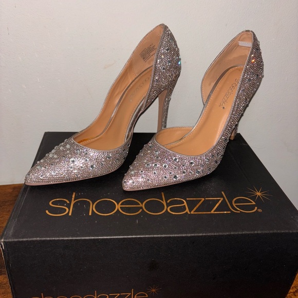 Shoe Dazzle rhinestone High heel pumps - Picture 6 of 12